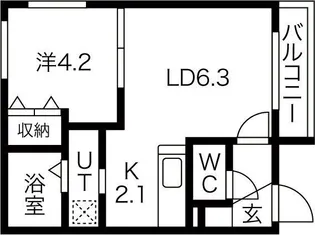 Orvieto Kotoni(オルヴィエート琴似)【2階】の間取り