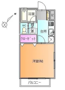 メゾンアートヒル【1階】の間取り
