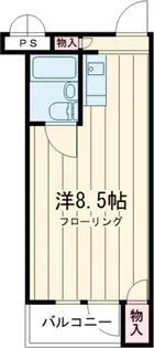 1Rの間取り画像