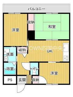 サンビオーズイブキ【3階】の間取り