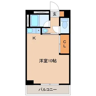 1Rの間取り画像
