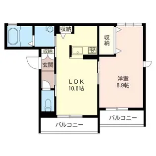 ◆レジデンス神峰 シャーメゾン【1階】の間取り