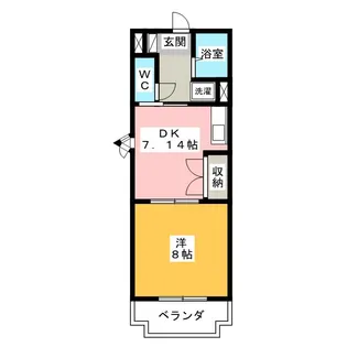 マンション蔵【6階】の間取り