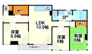 デュアルコート【2階】の間取り