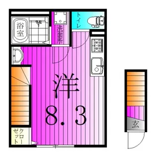 MQuarto松戸新田【2階】の間取り