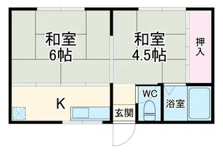 岡部マンション【2階】の間取り