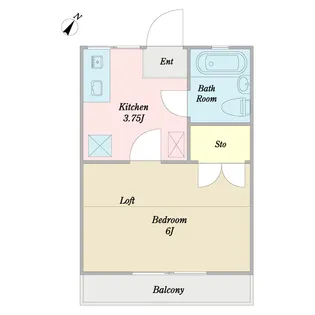 平山ハイツ【2階】の間取り