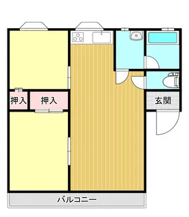 コーポバル【2階】の間取り