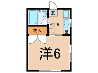 サニーハウス栗山II【1階】の間取り