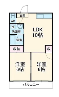 サンロード戸崎【3階】の間取り