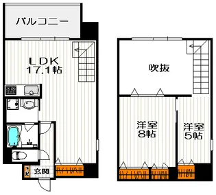 MARIO TERRACE 平野町【9階】の間取り