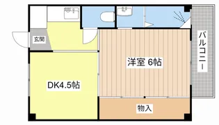 ビレッジハウス宮内2号棟【2階】の間取り