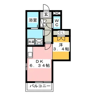 アウトストラーダ岩槻【1階】の間取り