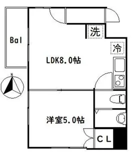 ガーデン杉並【2階】の間取り