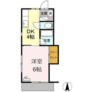 シュロス A【1階】の間取り