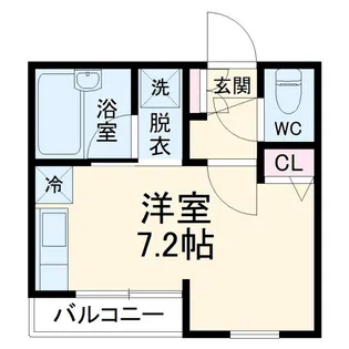 セゾンド・フジII【1階】の間取り