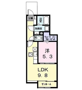 アルドールI【1階】の間取り
