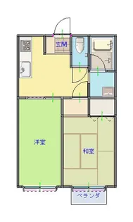 コーポプライム【2階】の間取り