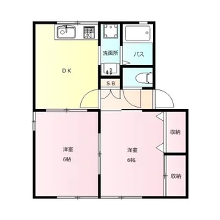 シャン・ド・フルール【1階】の間取り