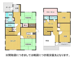 熊本県菊池郡菊陽町大字原水【一戸建】の間取り