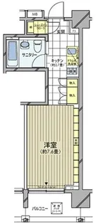 カスタリア麻布十番七面坂【8階】の間取り