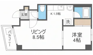 セトル豊平3.1【1階】の間取り