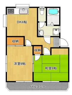 菊井コーポ【2階】の間取り