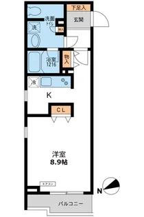 東京都目黒区南1【マンション】の間取り