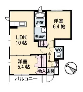 広島県広島市安佐北区深川3【アパート】の間取り