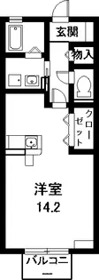 愛知県東海市富貴ノ台5【アパート】の間取り