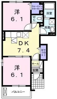 花水木 二番館【1階】の間取り