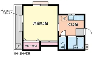 セドロ クアトロ【2階】の間取り