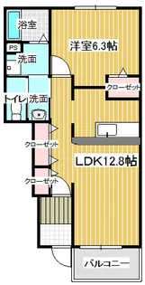 ヴィラブリーゼB【1階】の間取り