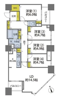 ザ・ハシモトタワー【17階】の間取り