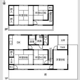 愛知県豊明市栄町新左山【一戸建】の間取り