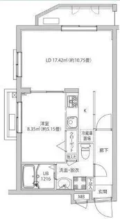 1LDKの間取り画像