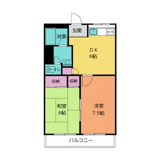 セムイハイツ【2階】の間取り