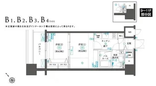 フェニックスヨコハマスクエア【7階】の間取り