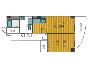 上杉第7ビル西古松【3階】の間取り
