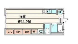 かつらマンション【2階】の間取り