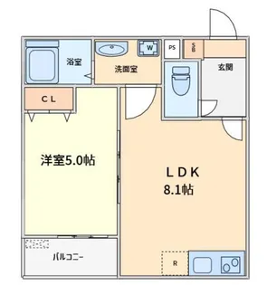 神奈川県海老名市東柏ケ谷4【アパート】の間取り