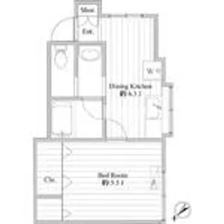 Park Maison Minamisuna【1階】の間取り