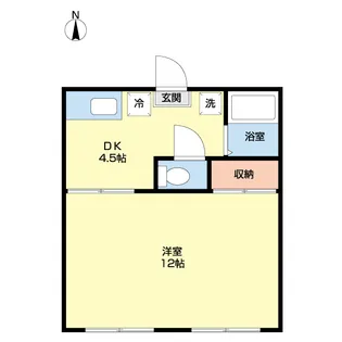 ハイツセキスイB棟【1階】の間取り