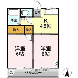 高橋ハイツ【1階】の間取り