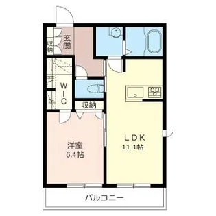 シャリテS武蔵野【2階】の間取り