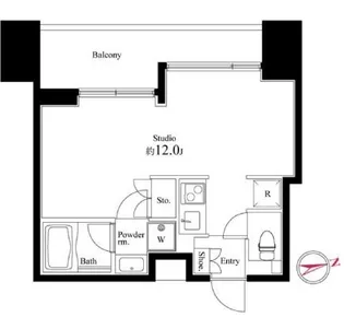 スクエアガーデン池袋【9階】の間取り