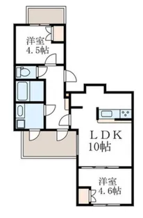 東京都目黒区平町2【マンション】の間取り