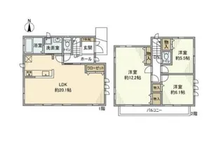 東京都練馬区三原台1【一戸建】の間取り