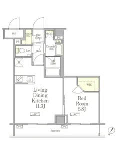パークペルル池尻【3階】の間取り