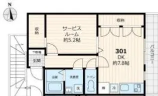 東京都杉並区高円寺南1【アパート】の間取り